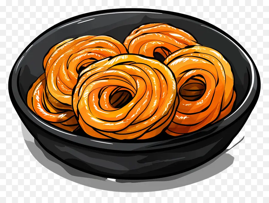 Jalebi，Pasteles Fritos PNG