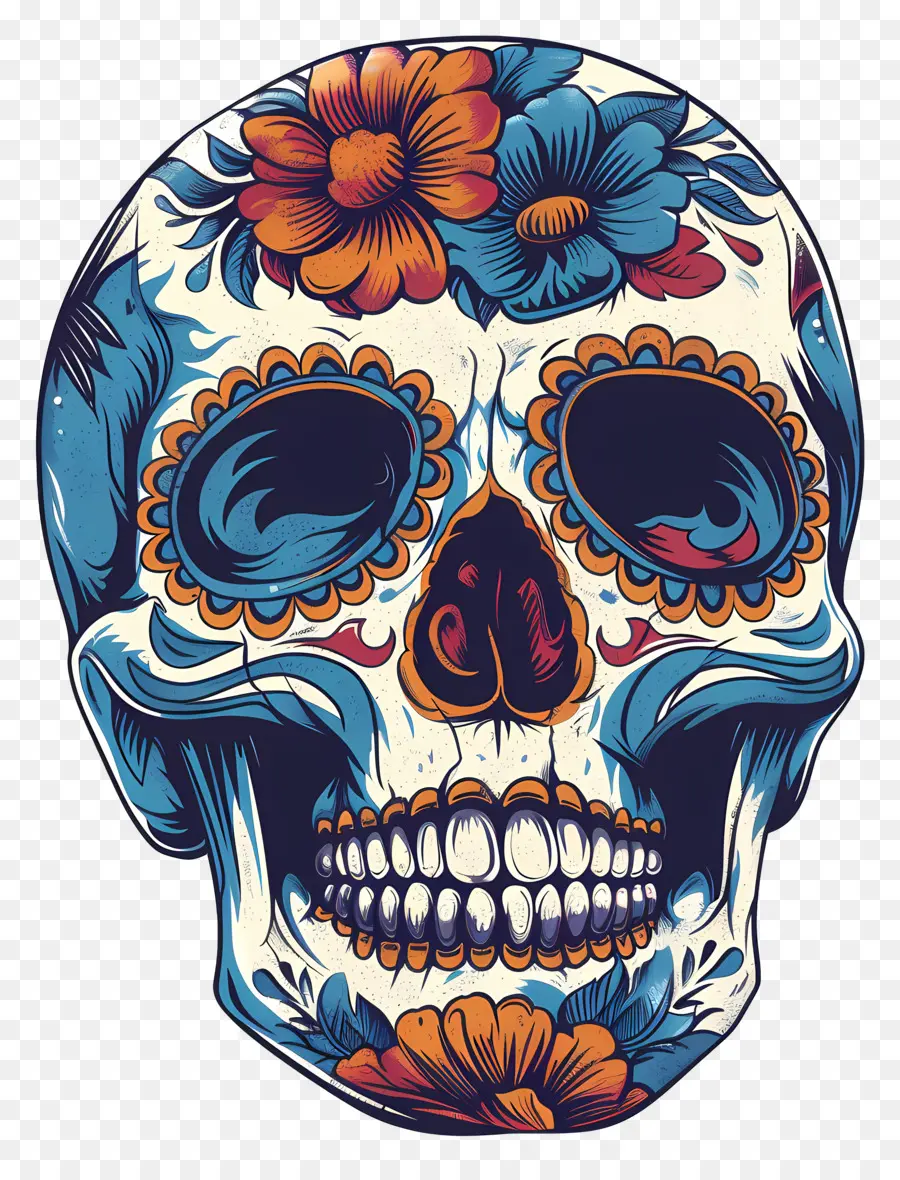 Cráneo Del Azúcar，Día De Los Muertos PNG