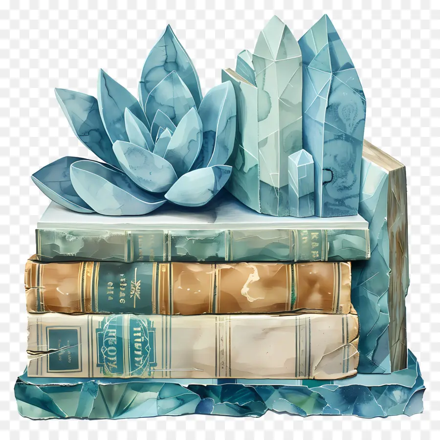 Libros，Flor PNG