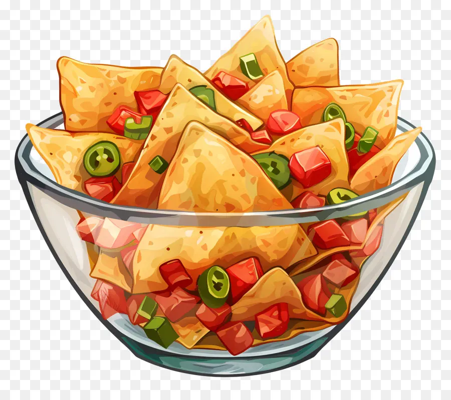 Tazón De Nachos，Nachos PNG