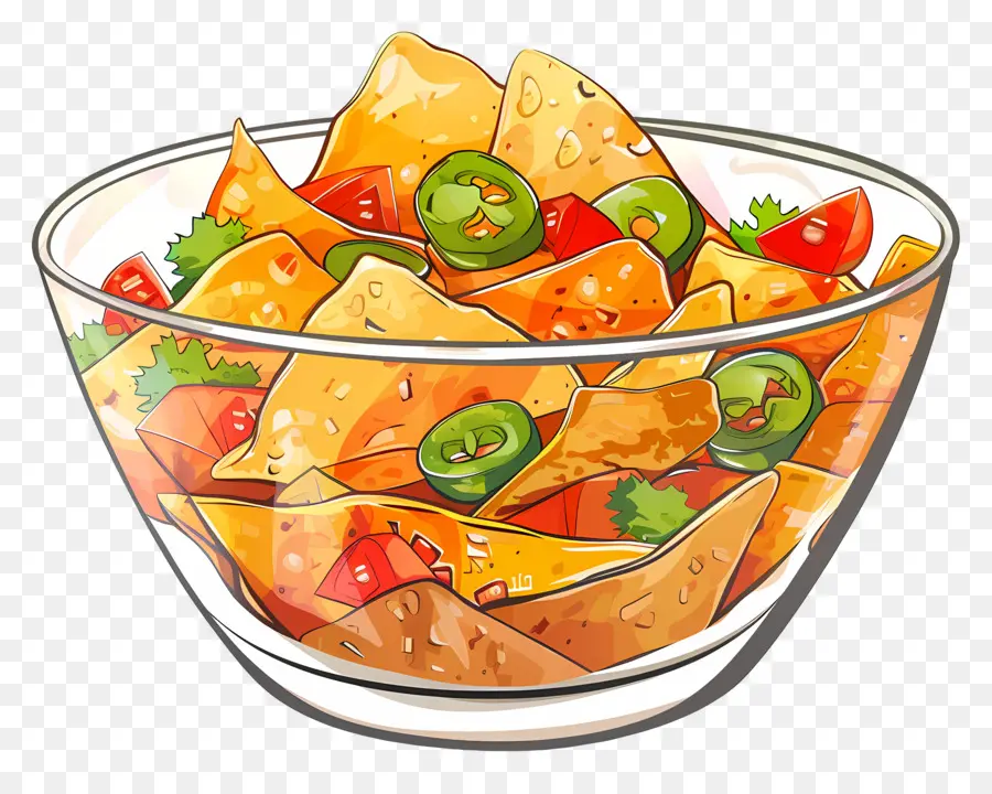 Tazón De Nachos，Chips De Tortilla PNG