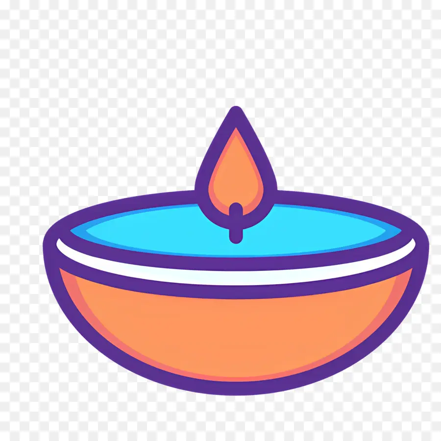 Diwali，Vela Parpadeante PNG