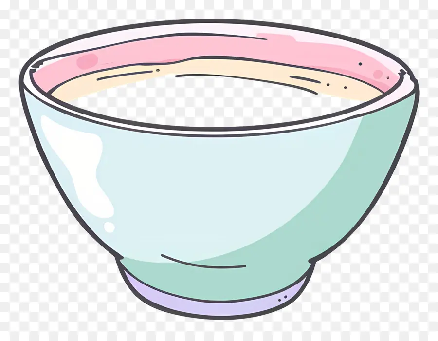 Tazón De Leche，Azul Y Blanco De La Taza De Porcelana PNG