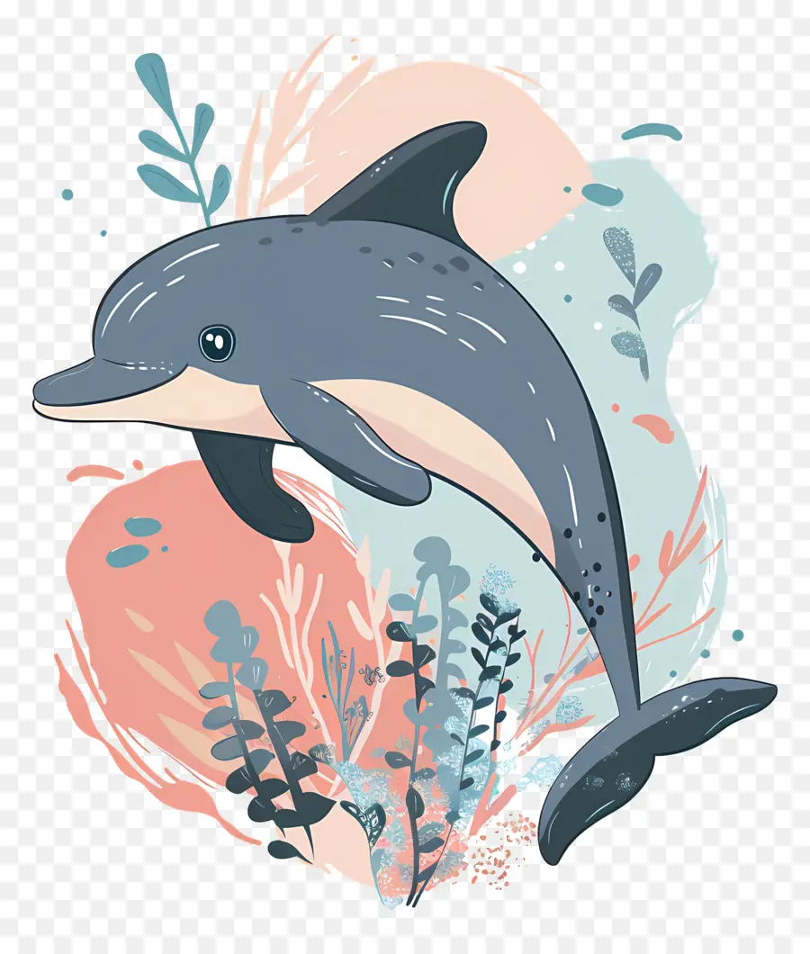 De Dibujos Animados De Los Delfines，Delfín PNG