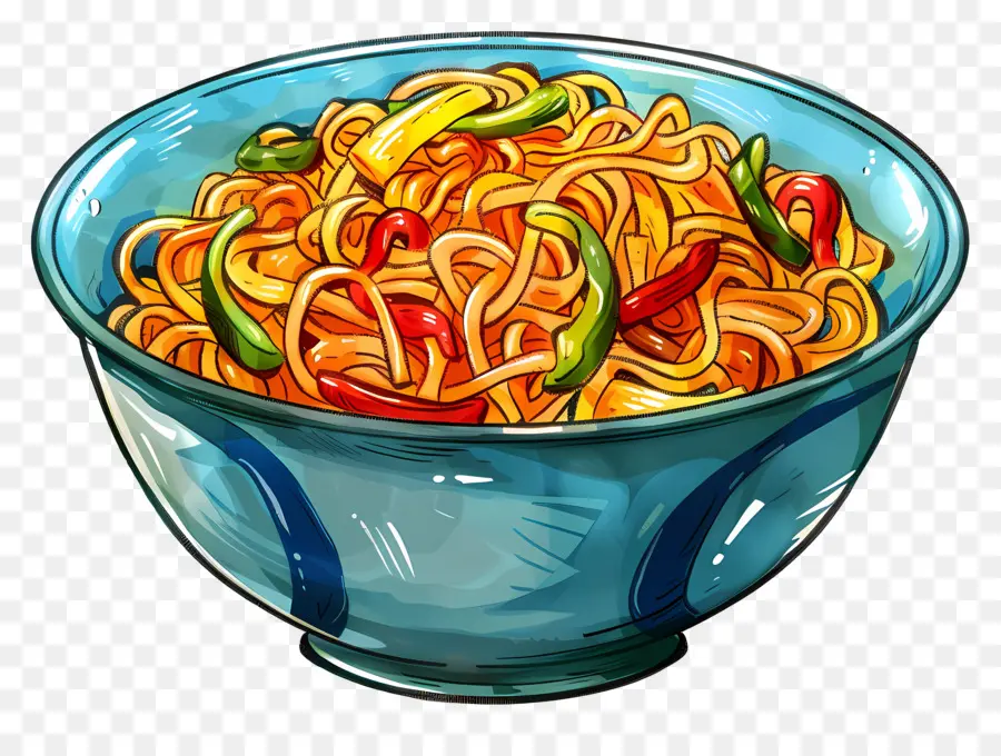 Chow Mein，Espaguetis PNG