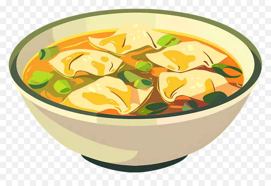 Sopa De Wonton，Sopa De Fideos PNG