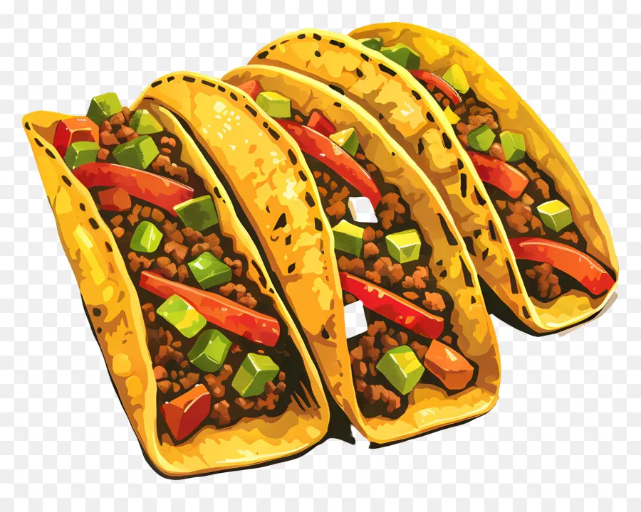 Tacos，Comida Mexicana PNG