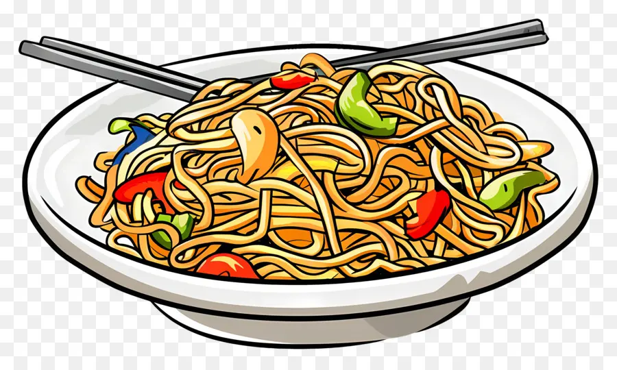 Chow Mein，Fideos PNG