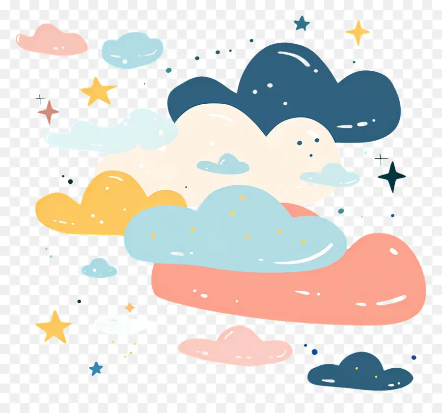 Las Nubes，Estrellas PNG