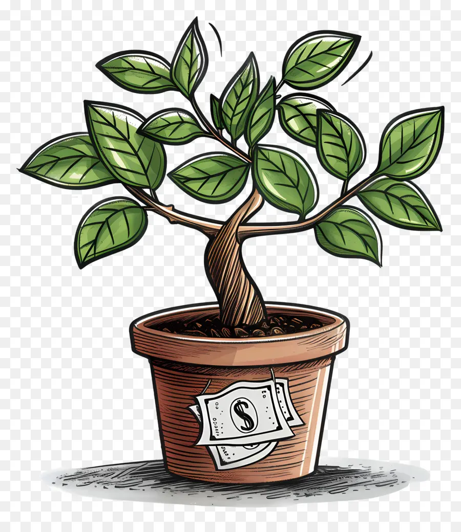 Dollar Tree，árbol De Los Bonsais PNG