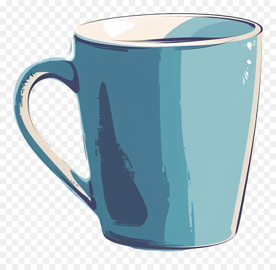 Taza，Mango Blanco PNG