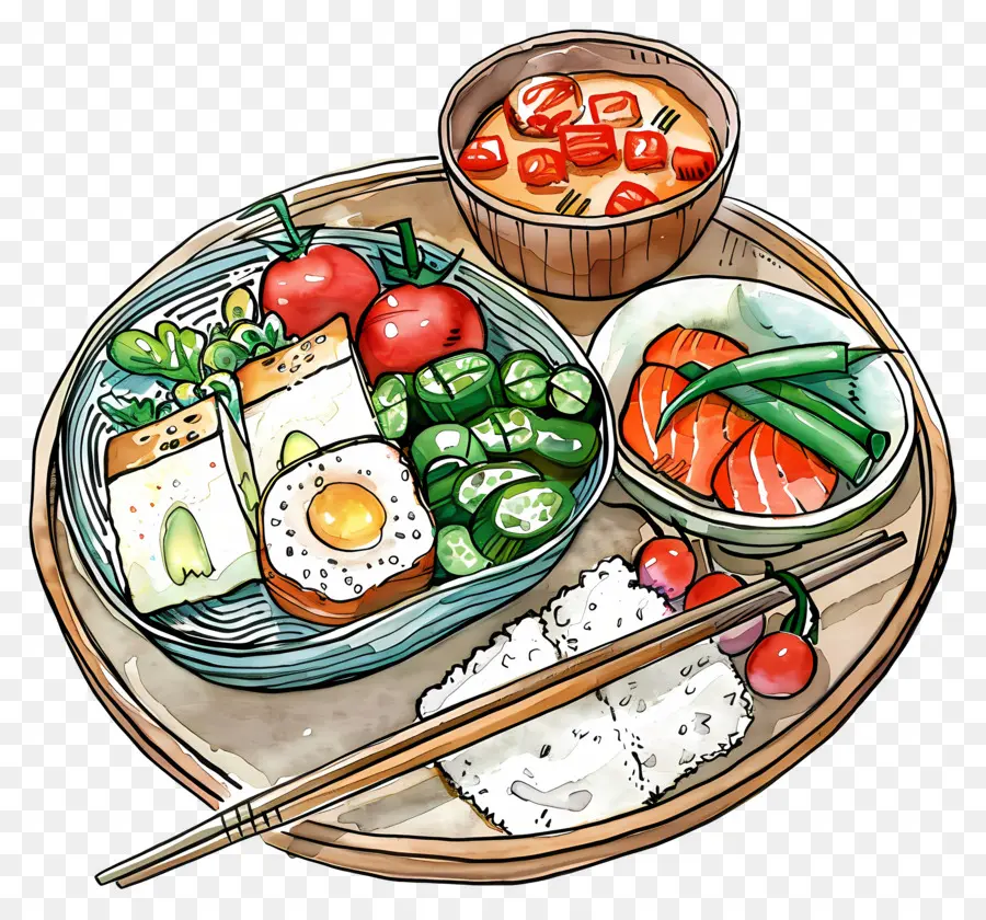 La Comida Japonesa，Plato PNG