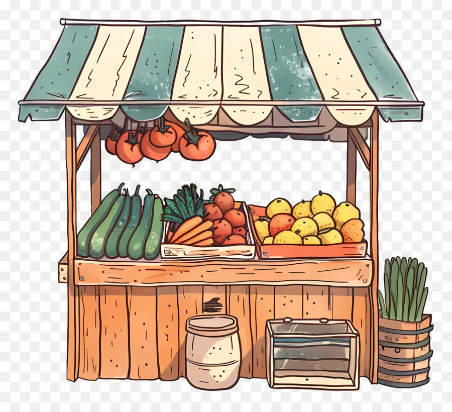 Quiosco De Verduras，Puesto De Frutas PNG