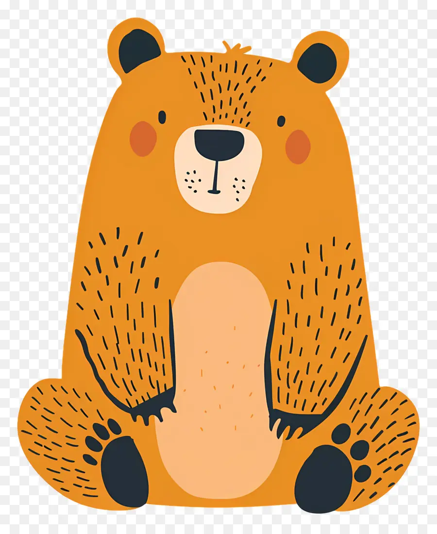 Cartoon Bear，Lindo Oso De PNG