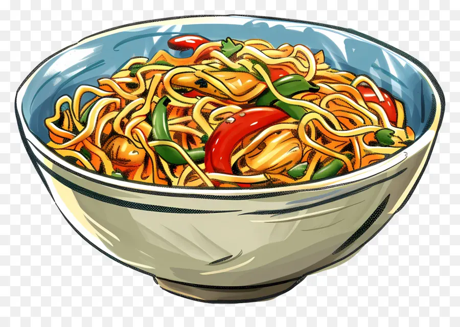 Chow Mein，Fideos PNG