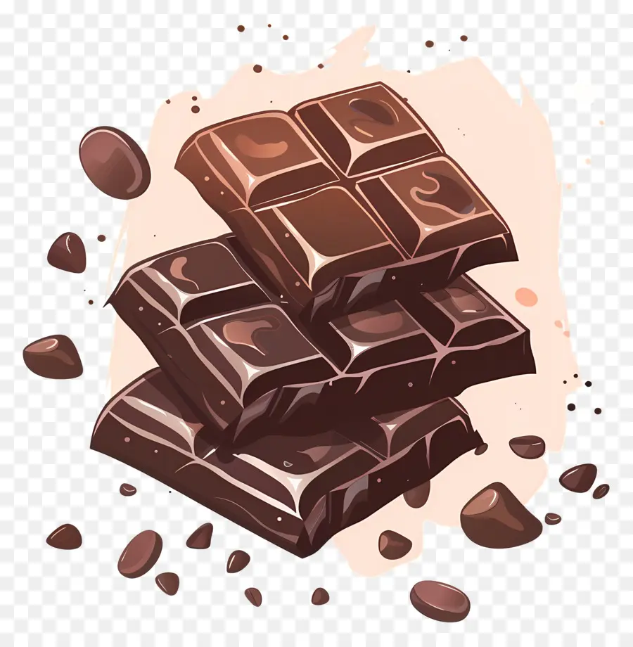 Dibujos Animados De Chocolate，Barras De Chocolate PNG