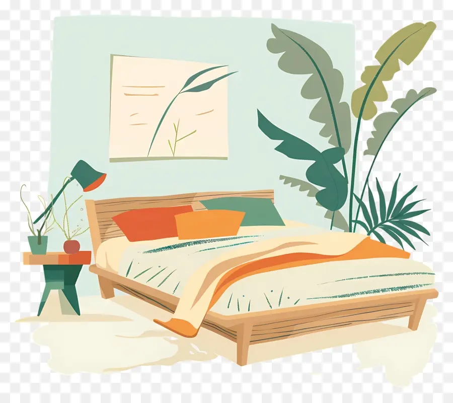 Cama，Decoración Del Dormitorio PNG