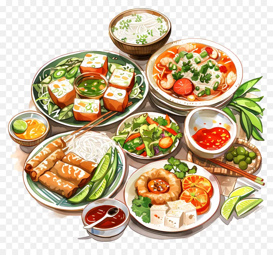 Comida Vietnamita，La Comida PNG