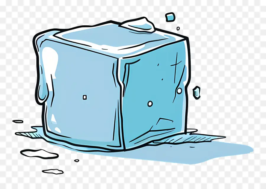 Cubito De Hielo，Frío PNG