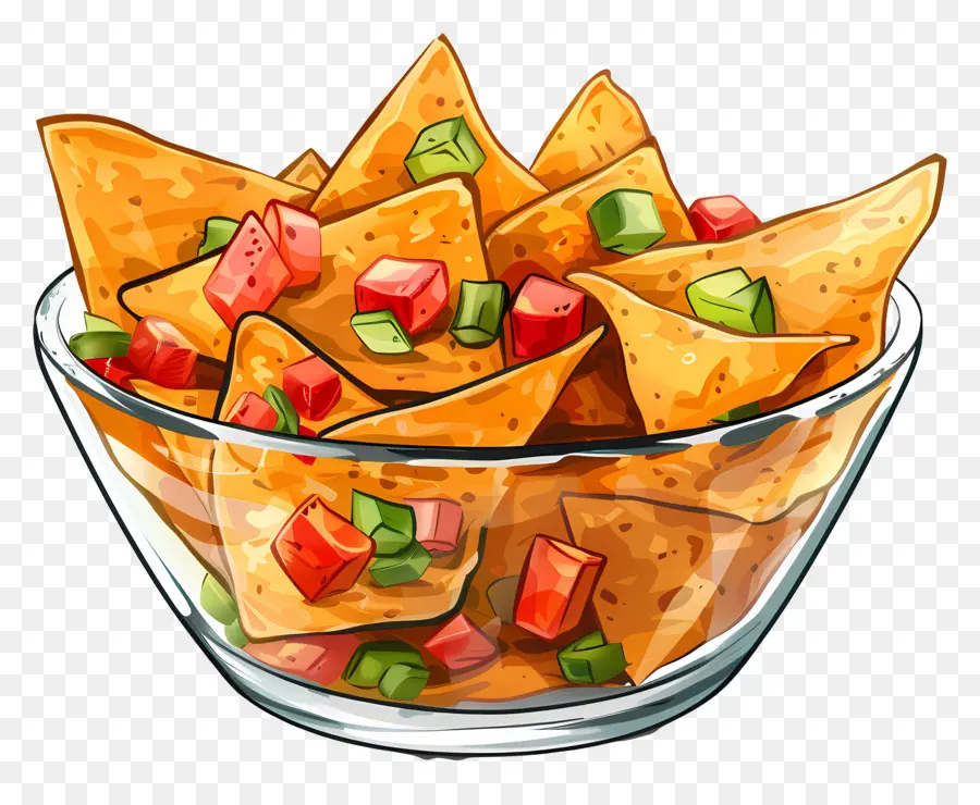 Tazón De Nachos，Nachos PNG