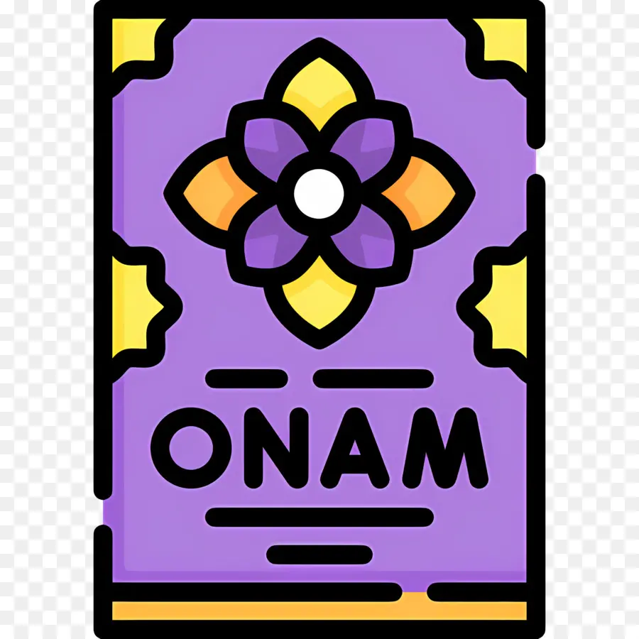 Onam，Cuadro Morado PNG