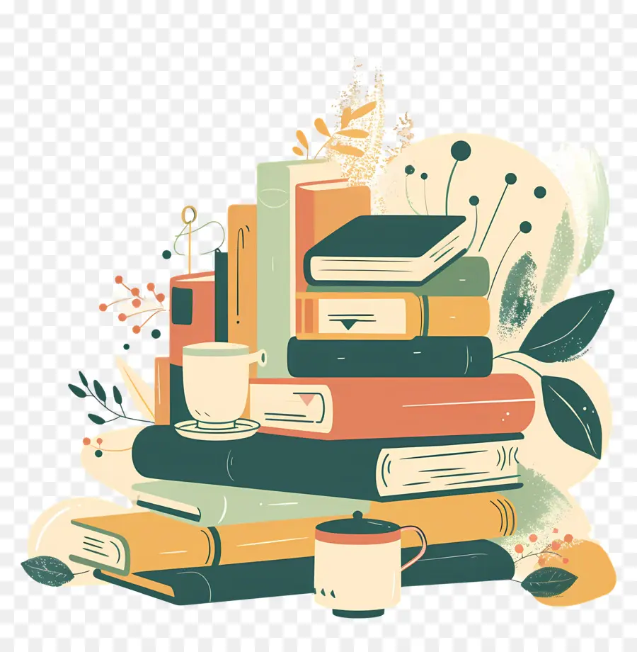 Libros，Tazas PNG