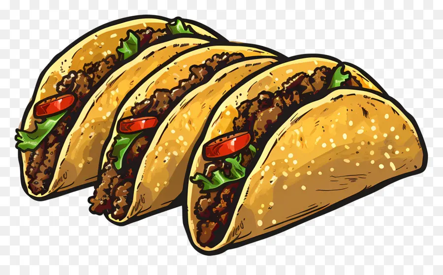 Tacos，Tacos De Carne PNG