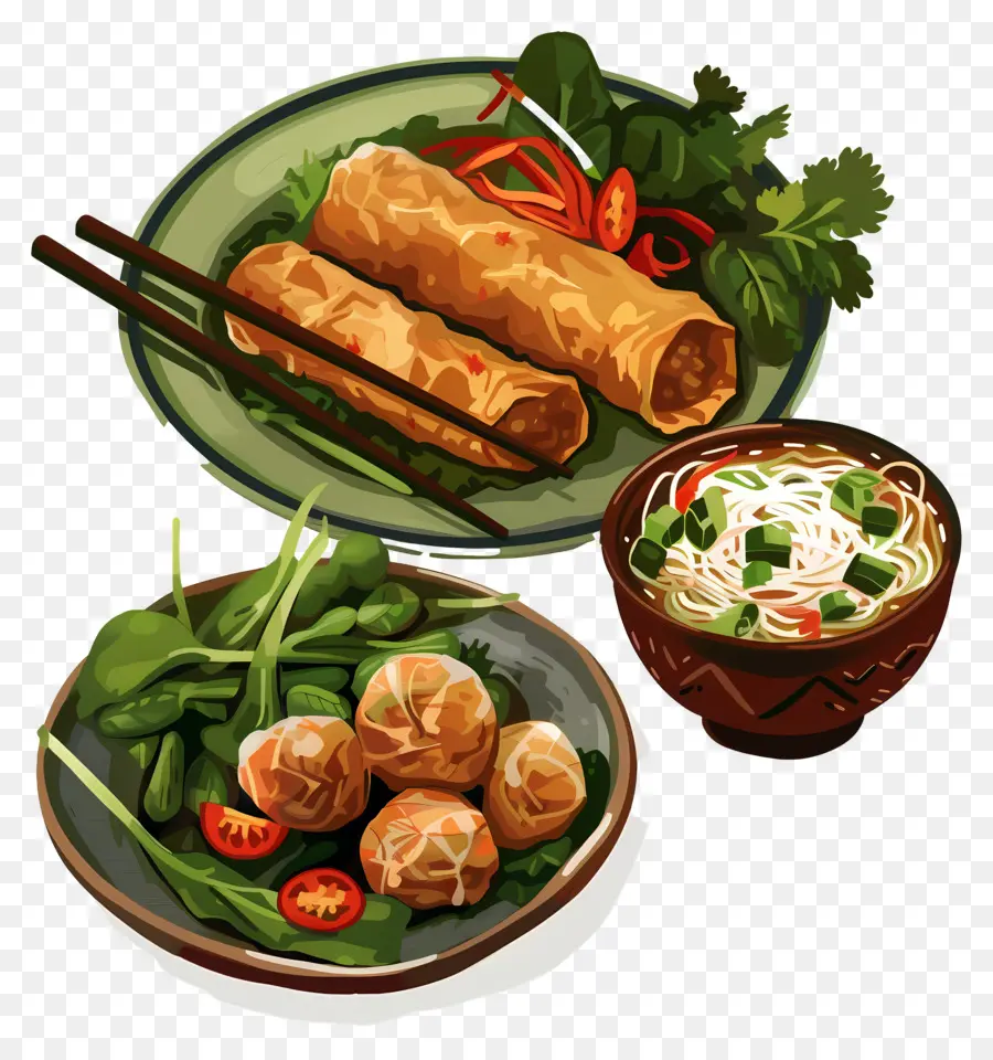 Comida Vietnamita，Cocina Asiática PNG