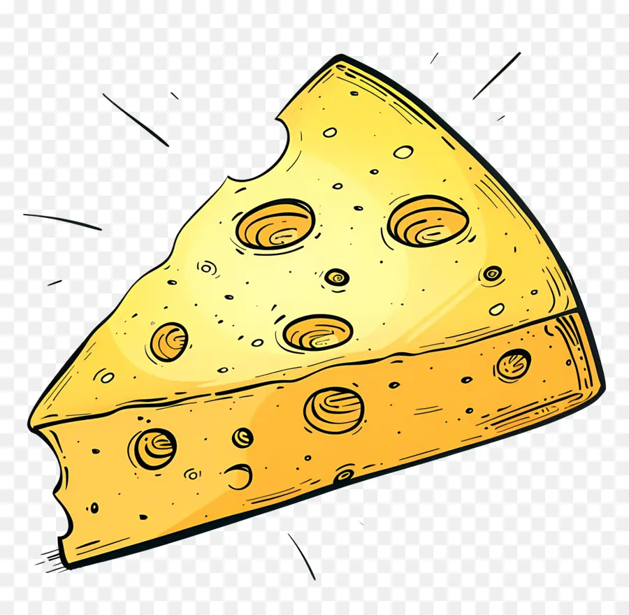 Cuña De Queso，Queso Suizo PNG