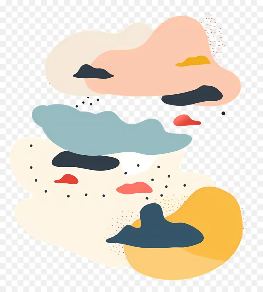 Las Nubes，Colorido PNG