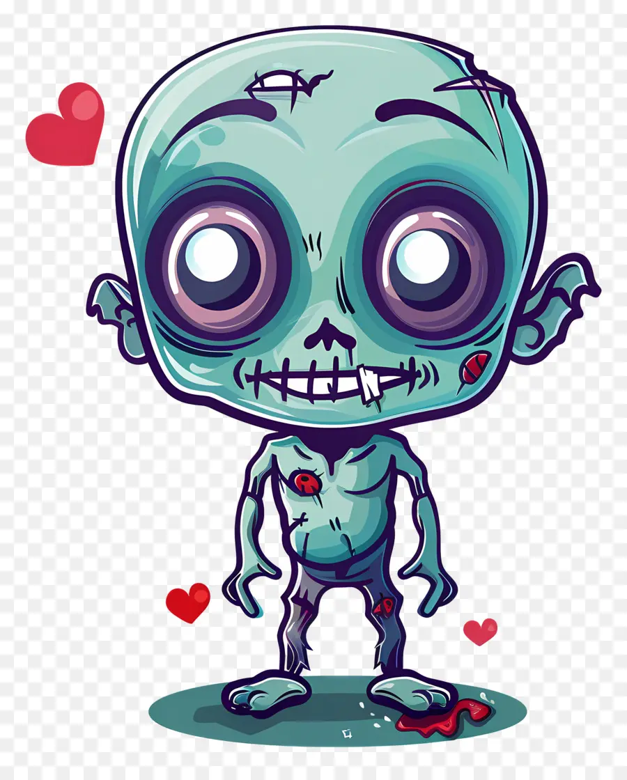 Zombie，Zombie Azul PNG