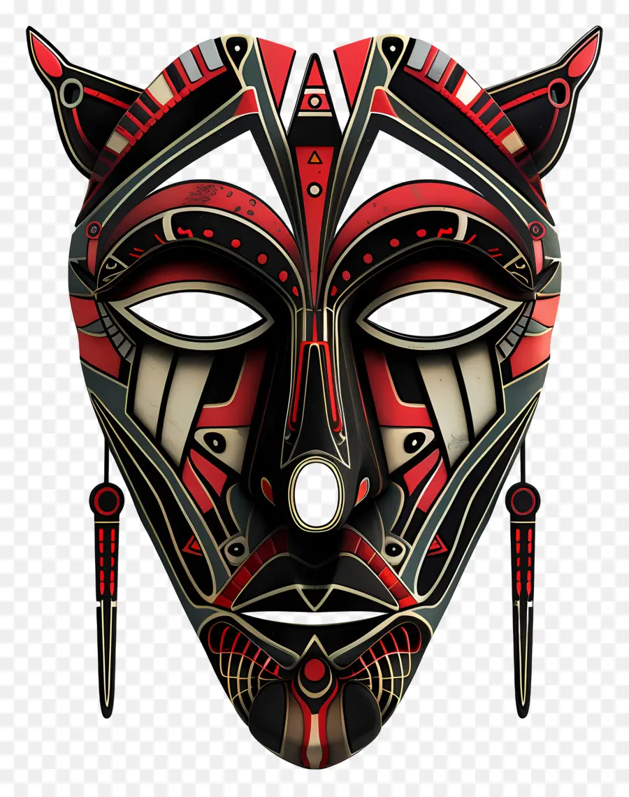 Máscara Tribal，Máscara Animal PNG