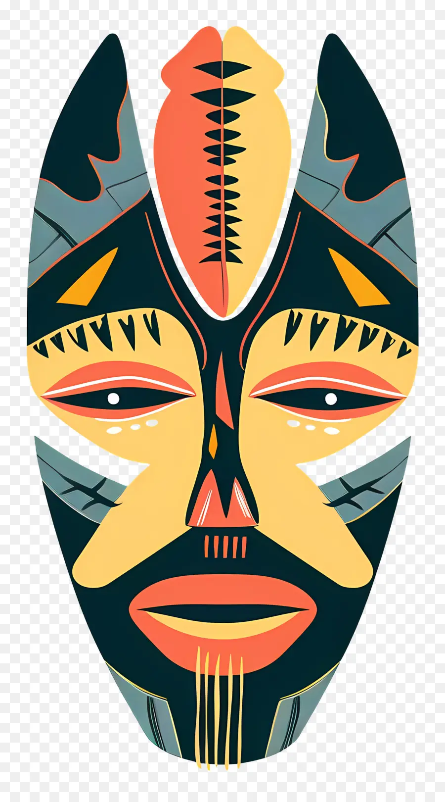 Máscara Tribal，El Arte Abstracto PNG