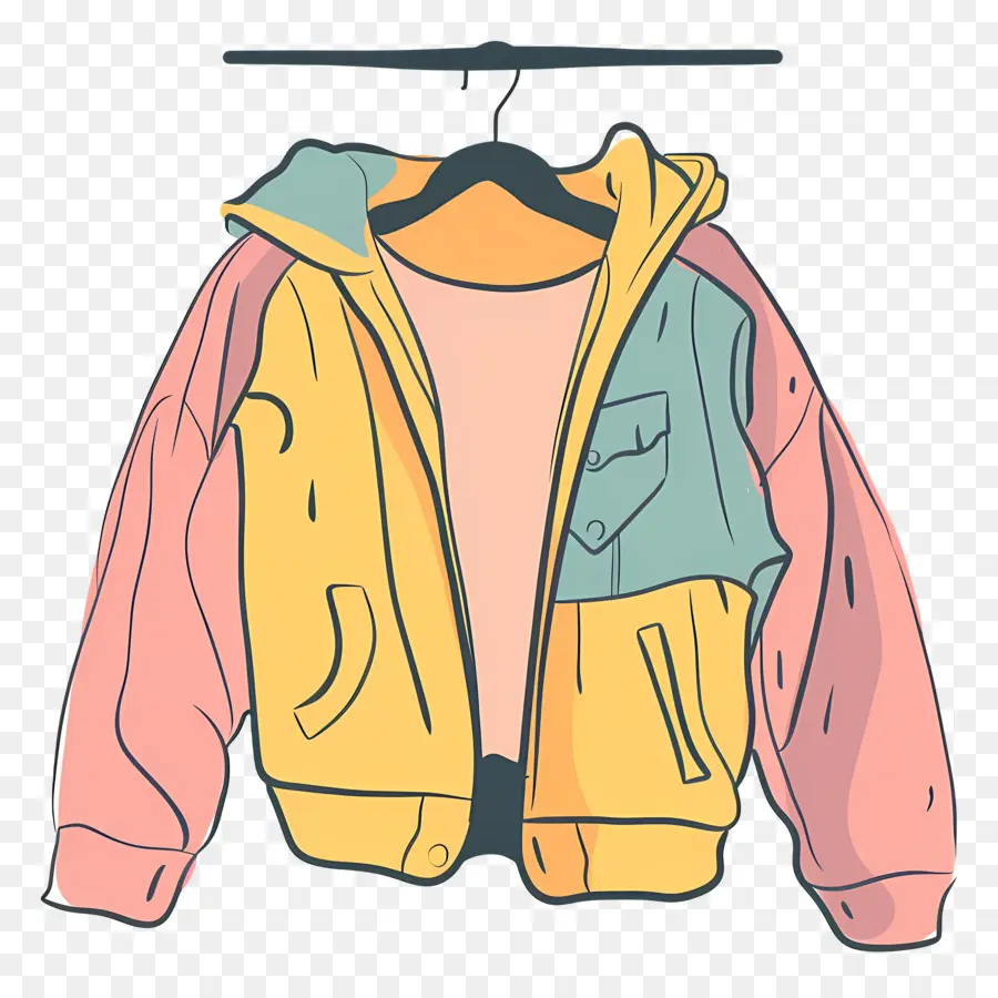 Ropa，Chaqueta Colorida PNG