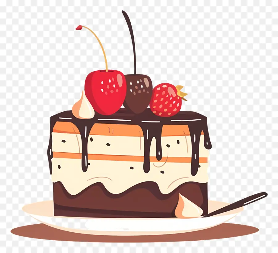 De Postre，Pastel De Chocolate PNG