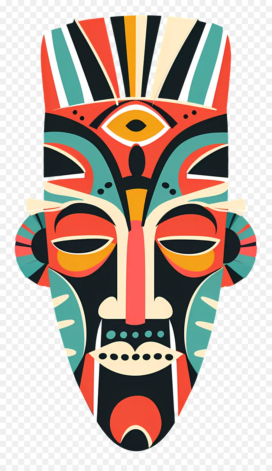 Máscara Tribal，Máscara De Color PNG