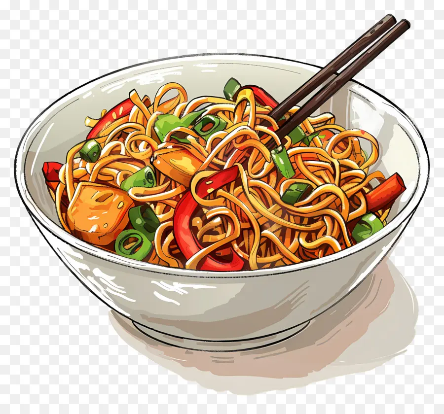 Lo Mi，Fideos De Pollo Picantes PNG