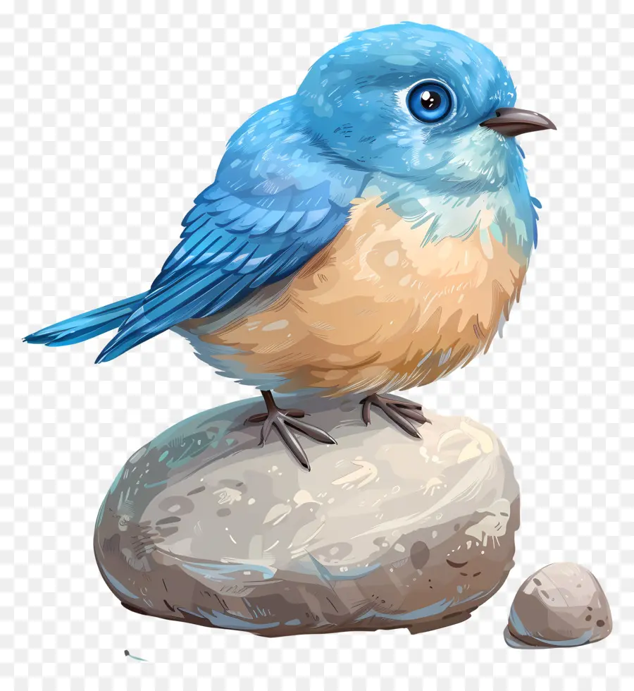 El Pájaro Azul，Pico Amarillo PNG