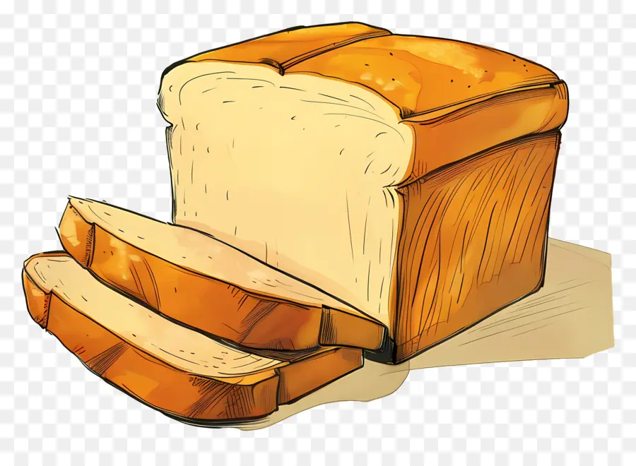 Pan De Hogaza，El Pan Blanco PNG