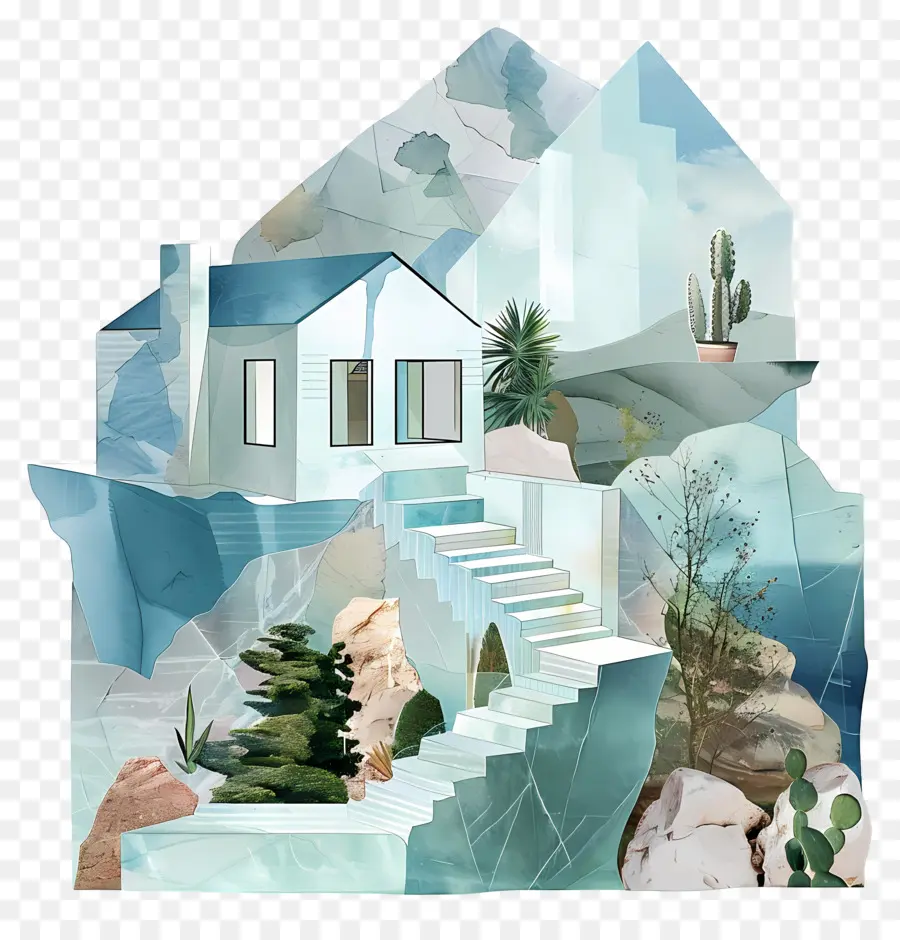 Casa Moderna，Casa En La Naturaleza PNG