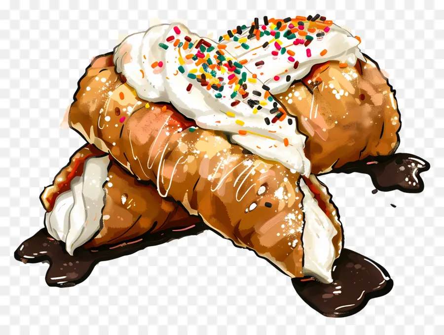 Cannoli，De Postre PNG