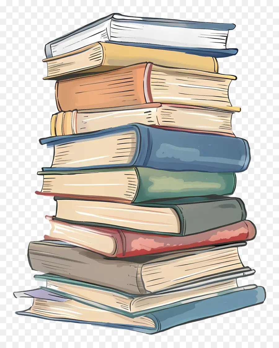 Pila De Libros，Libros PNG