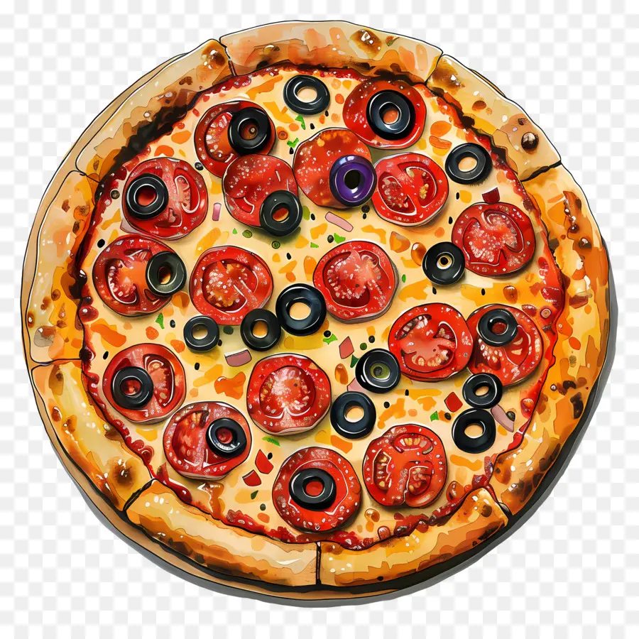 Pizza，Los Tomates PNG