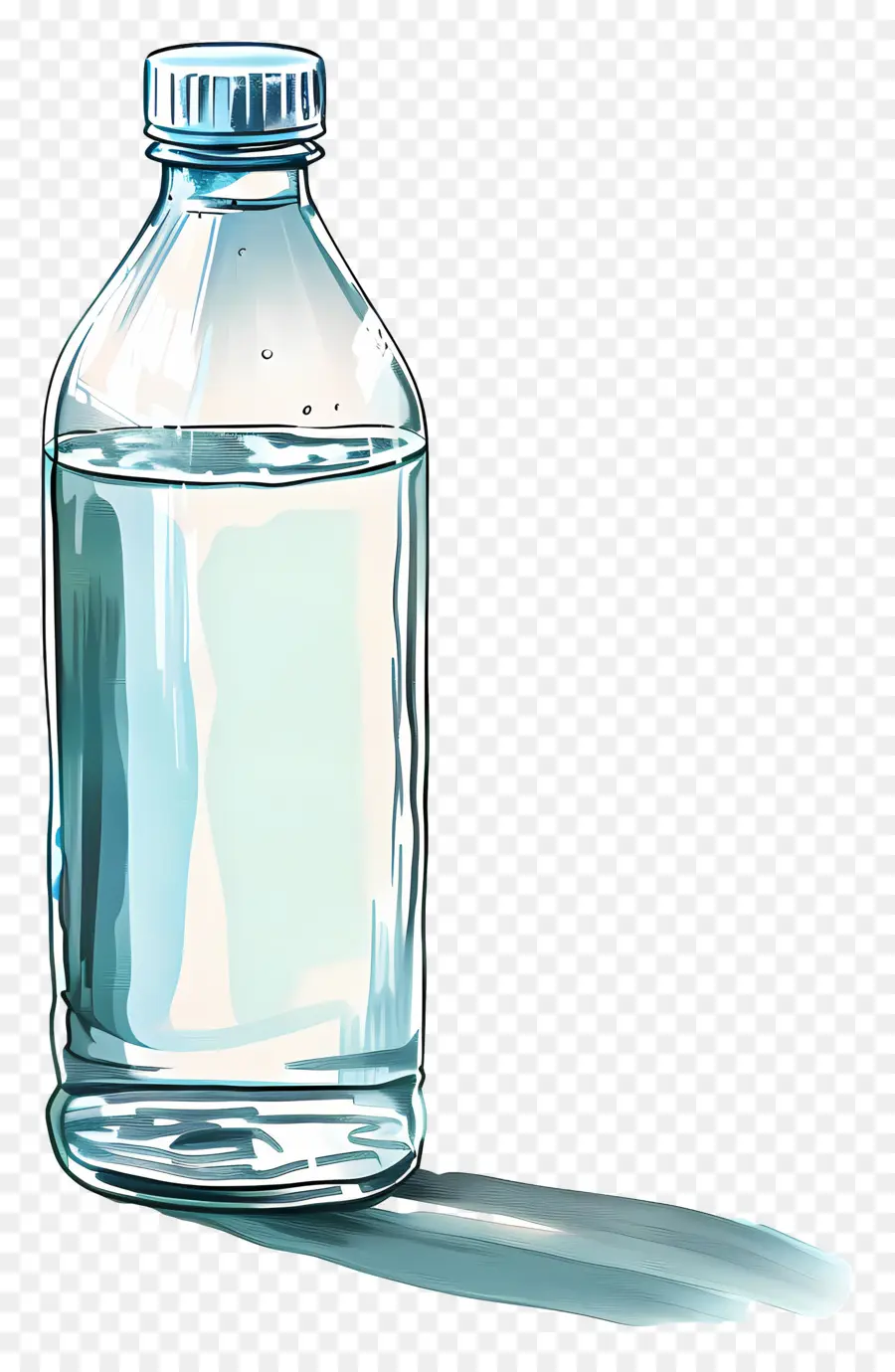 Botella De Agua，Botella De Plástico Transparente PNG