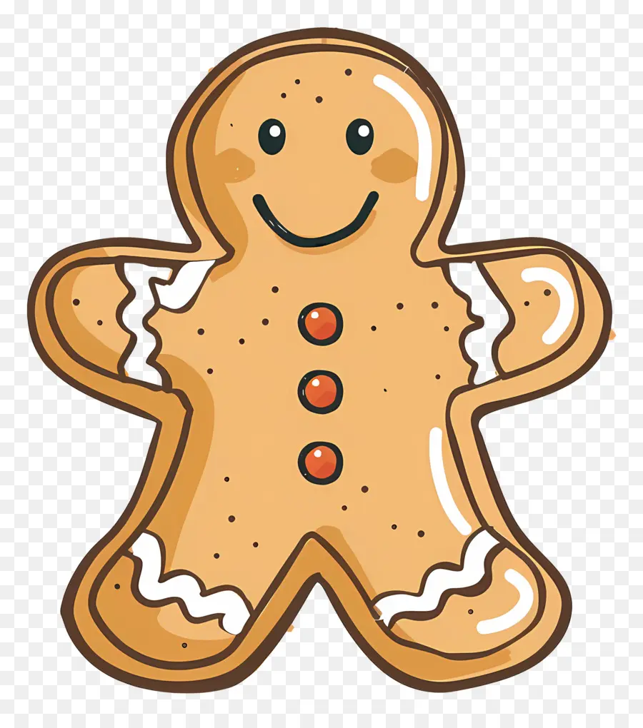 Galleta De Pan De Jengibre Navideño，Hombre De Pan De Jengibre PNG