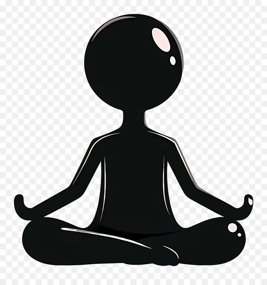 Figura De Palo Meditando，Figura Meditadora PNG