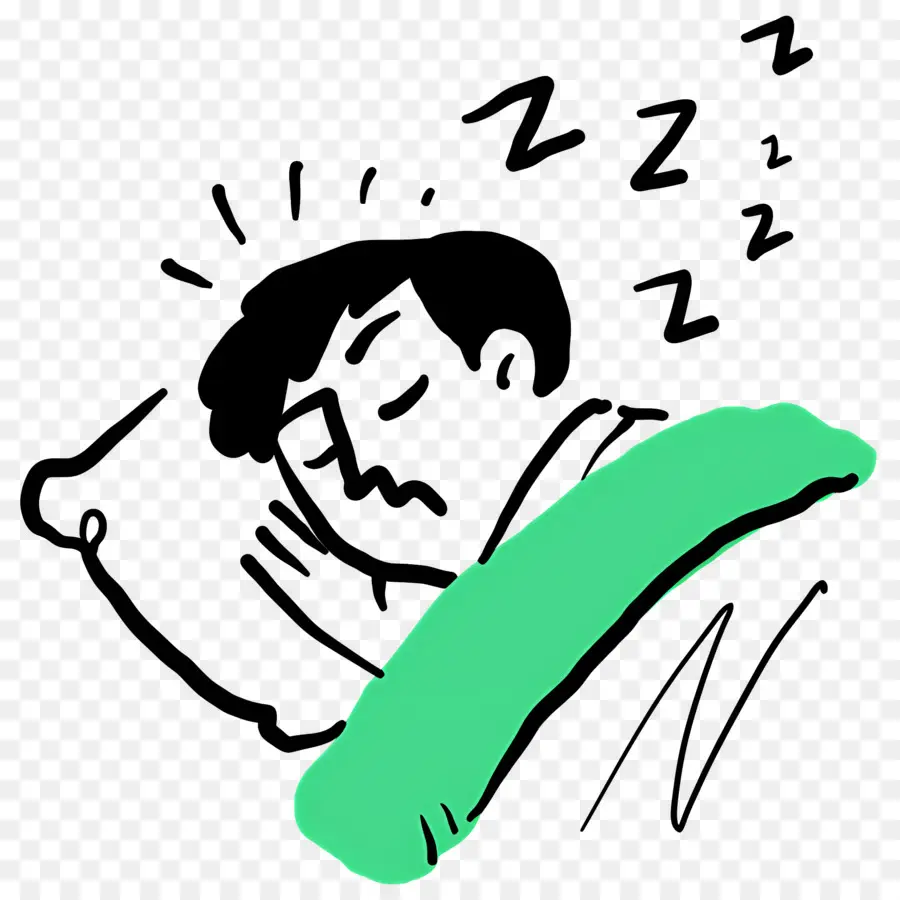 Gente Duerme，Verde PNG