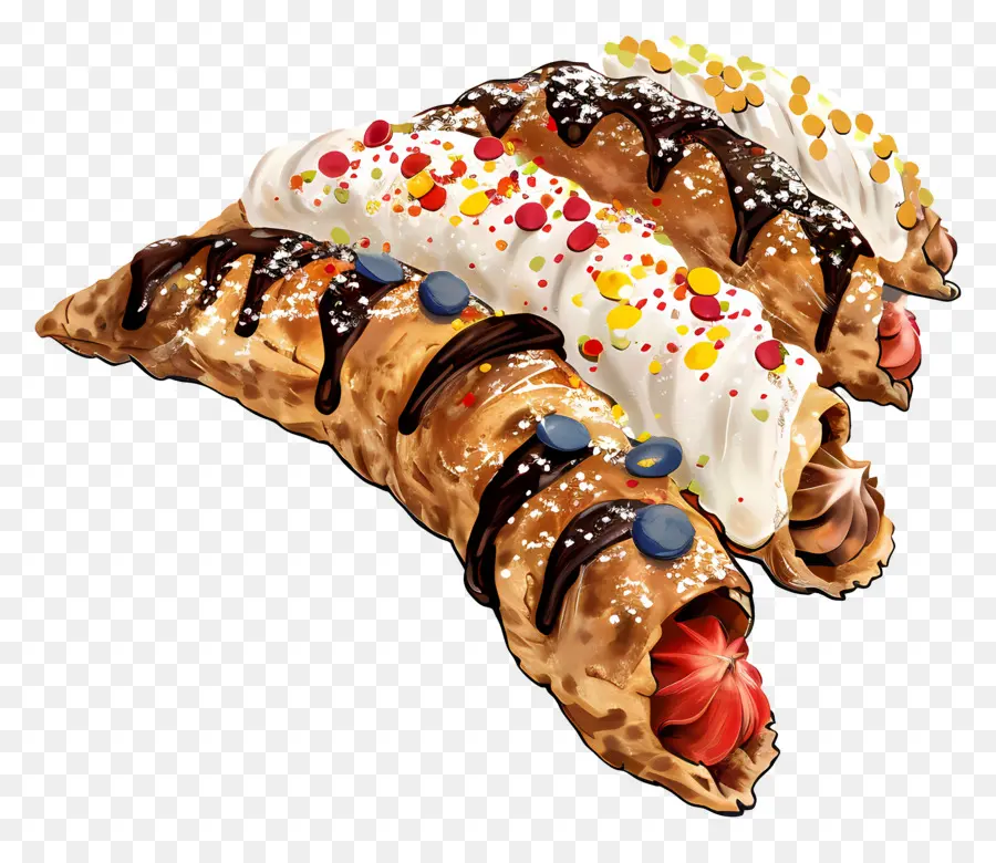 Cannoli，Pasteles PNG