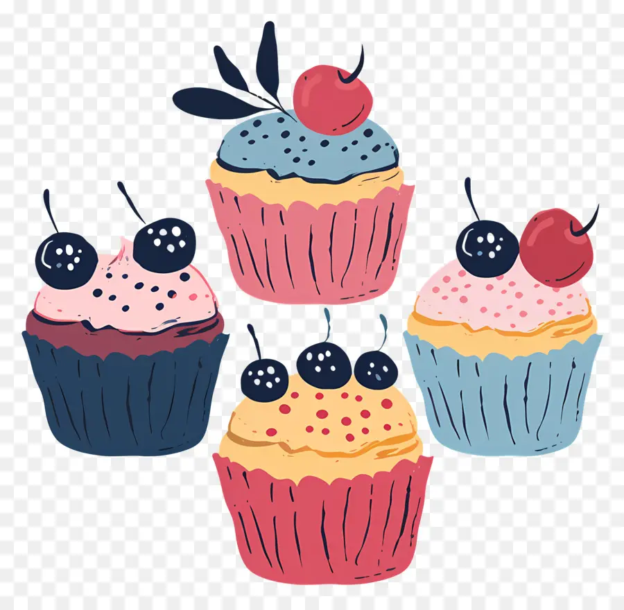 Panecillos，Cupcakes PNG