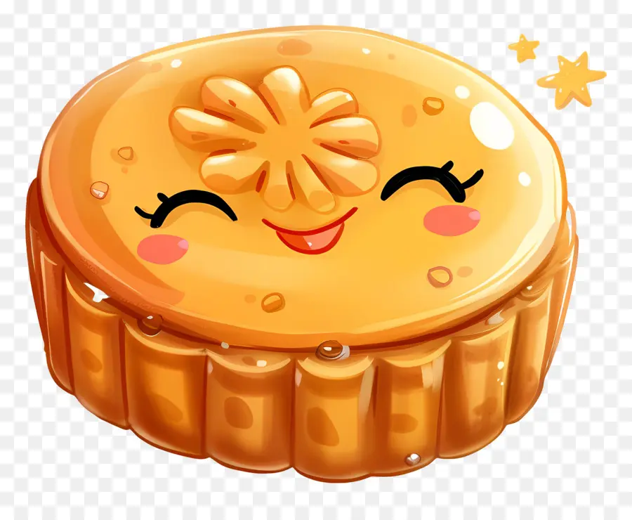 Pastel De Luna，Pastel Sonriente PNG